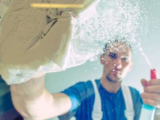 Почистване на бизнес сгхради след ремонт